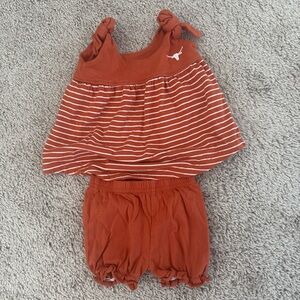 Toddler Rust Striped Tank and Bloomers Set - Girls